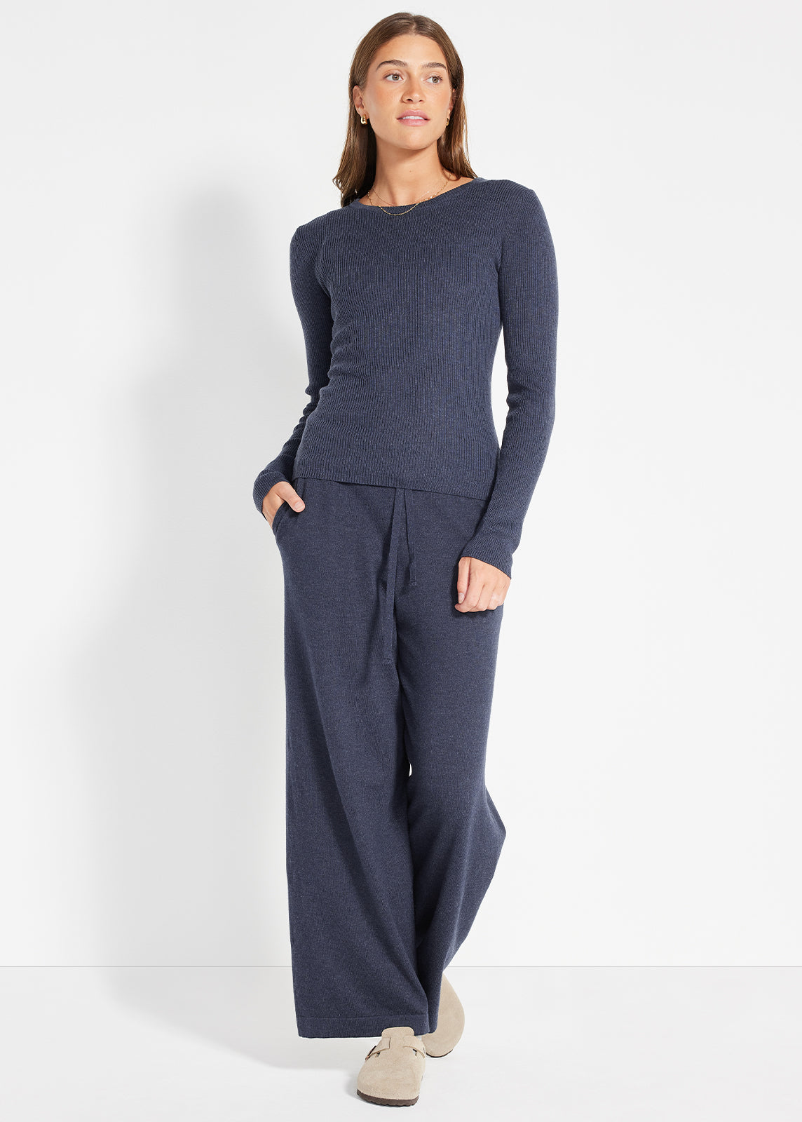 Snug Knit Ribbed LS