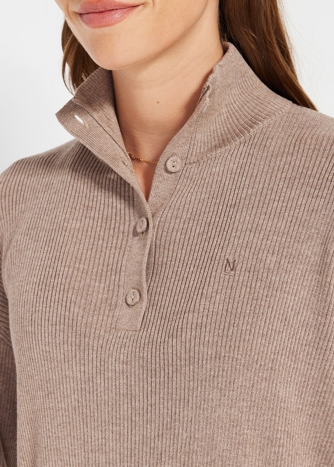 Snug Knit Ribbed Polo