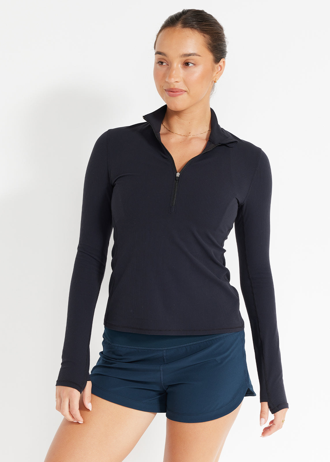 Ribbed Cardio 1/2 Zip