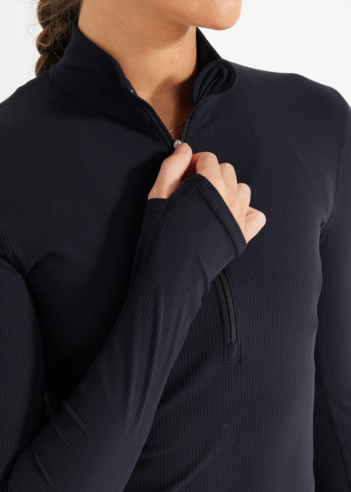 Ribbed Cardio 1/2 Zip