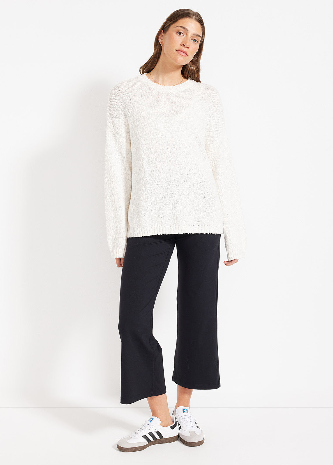 Summer Boucle Knit Crew