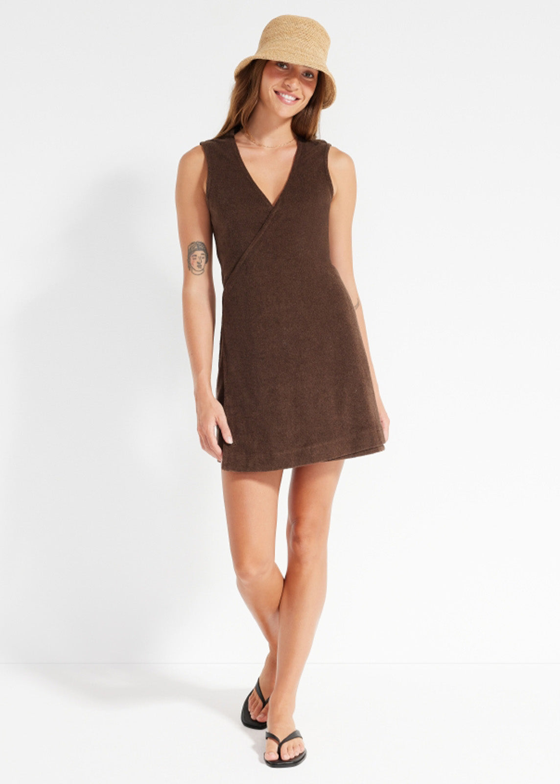 Coastal Terry Wrap Dress