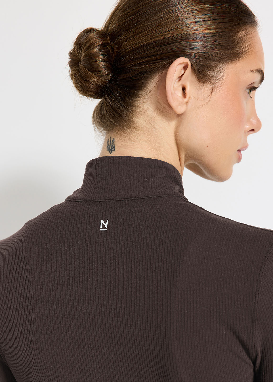 Ribbed Cardio Long Sleeve 1/2 Zip