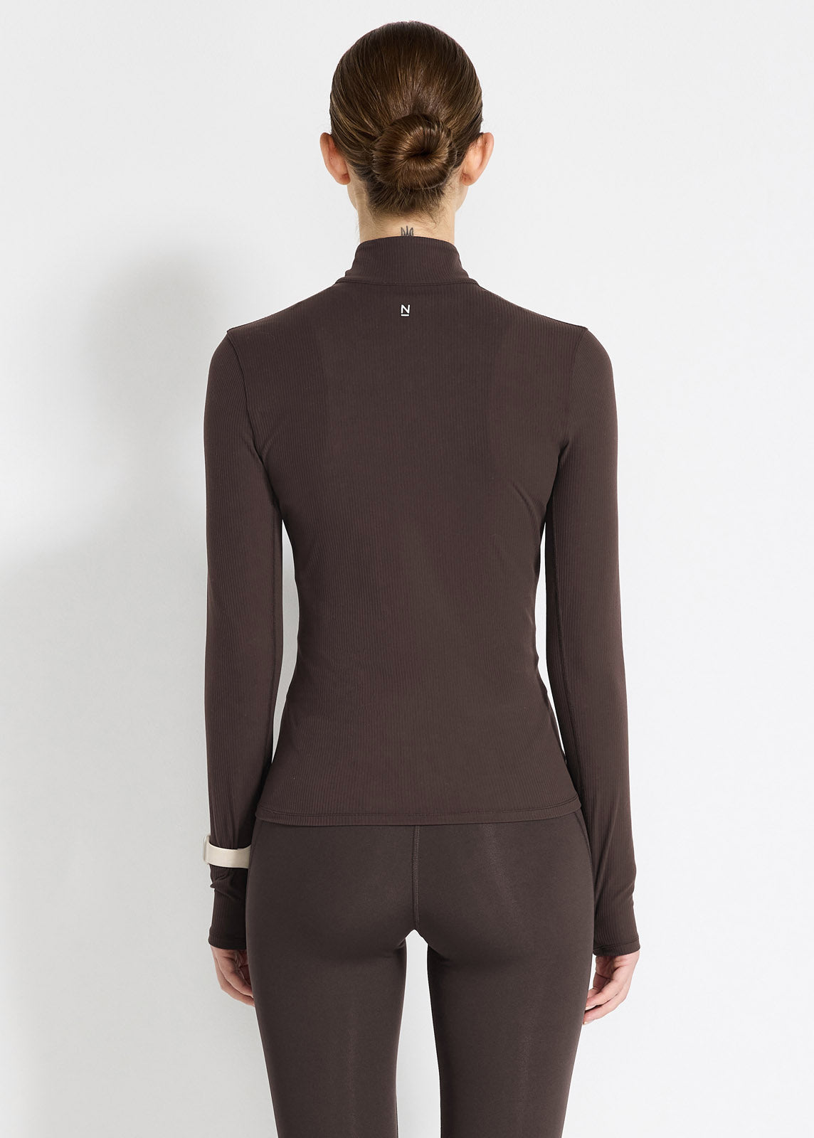 Ribbed Cardio Long Sleeve 1/2 Zip