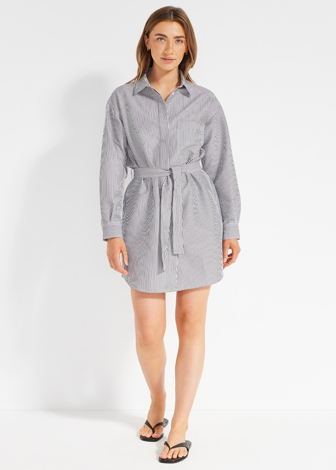 On The Move Shirt Dress