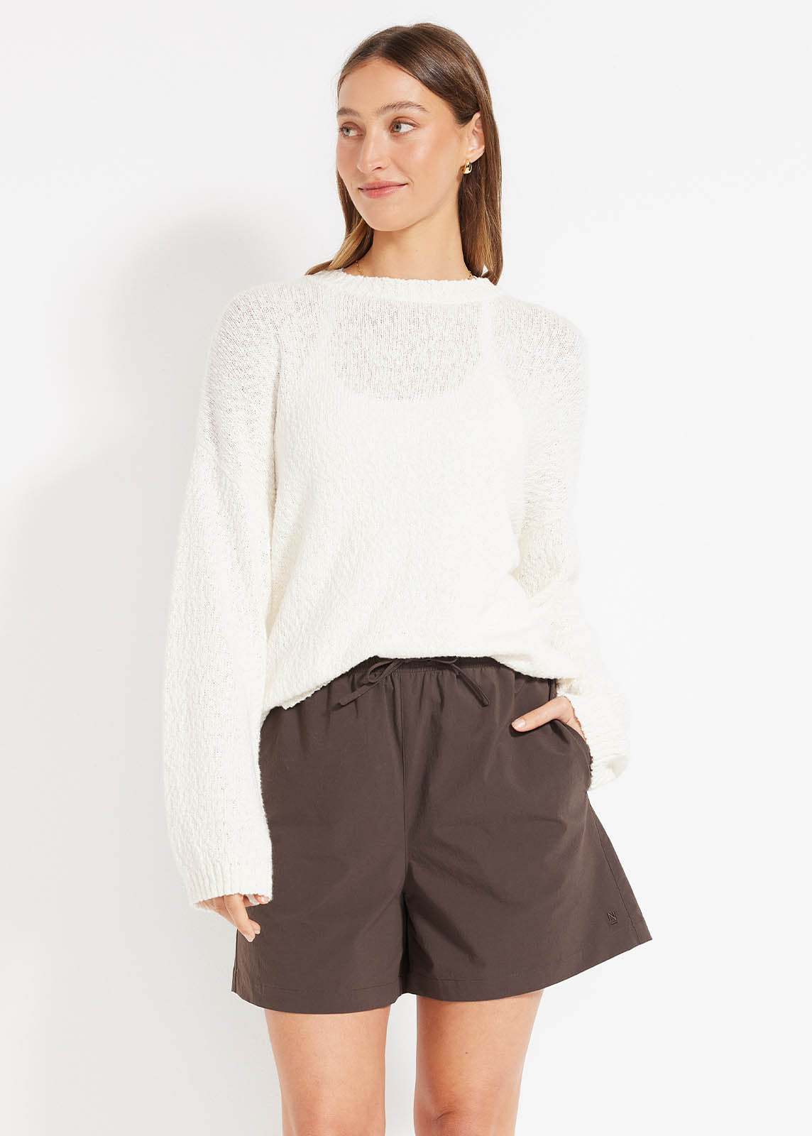 Summer Boucle Knit Crew