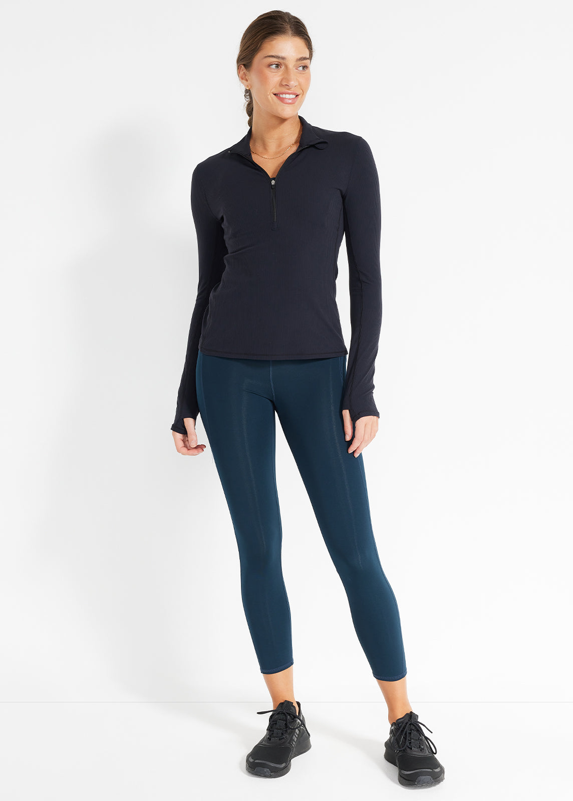 Ribbed Cardio 1/2 Zip