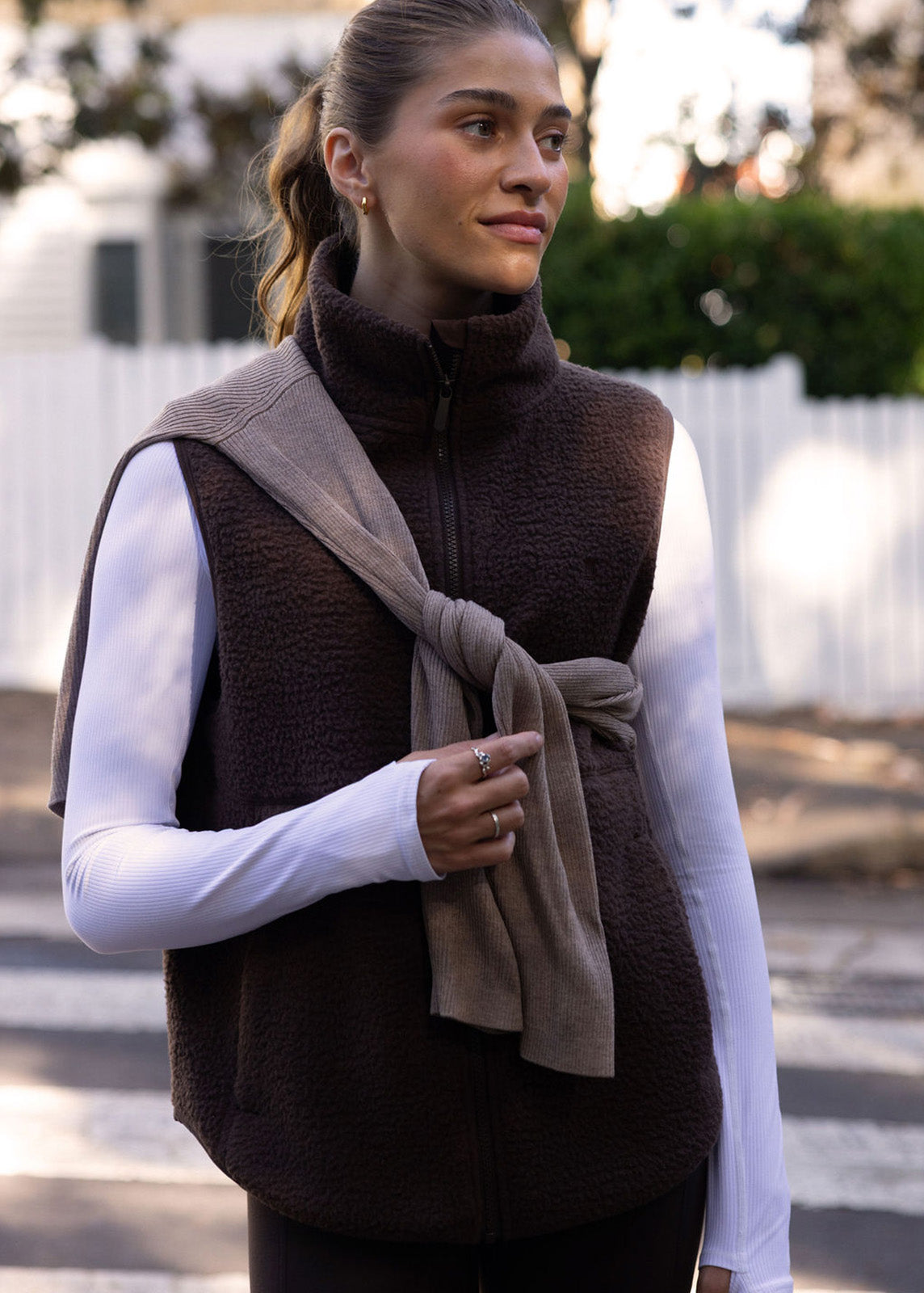 Rain Or Shine Sherpa Vest