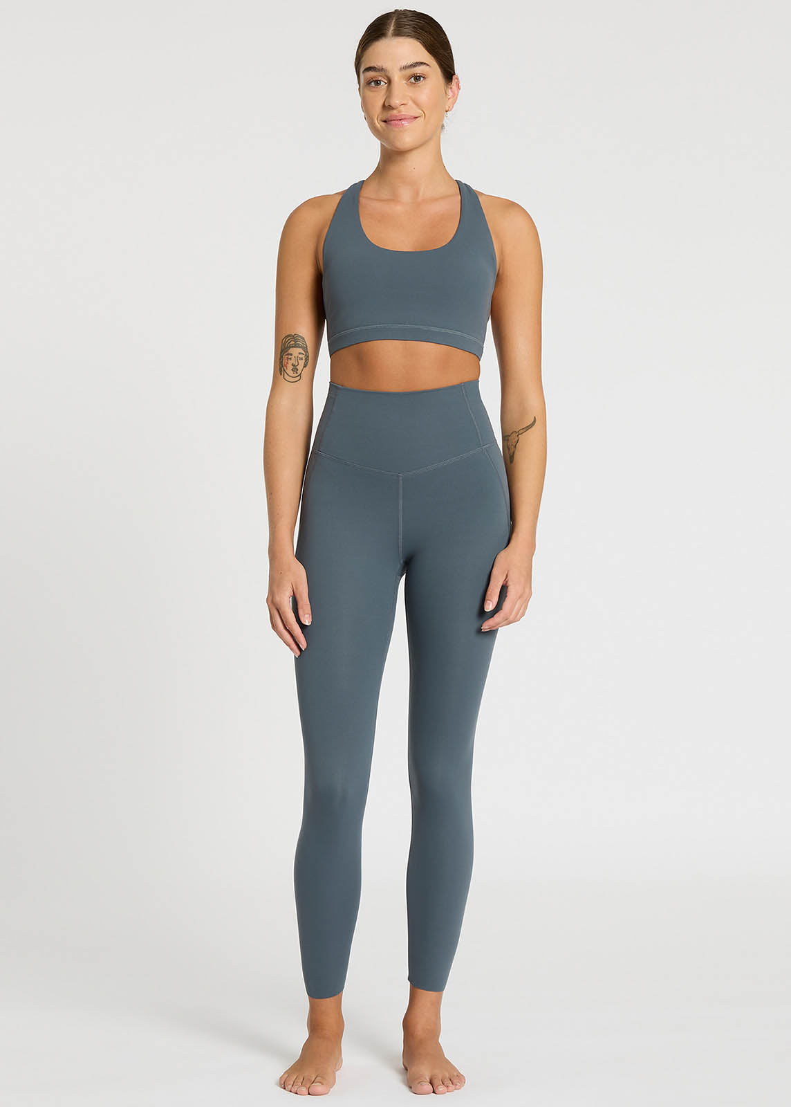 Women's Effortless Support High-Rise 7/8 Leggings - All In Motion™ Taupe XS