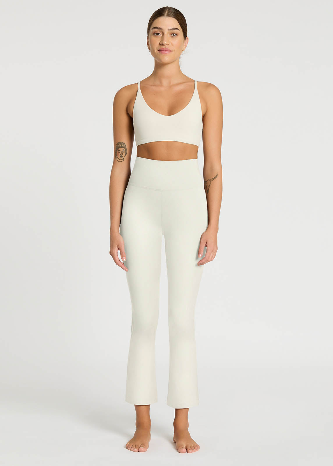 In Motion Cropped Flare Pant - Cloud