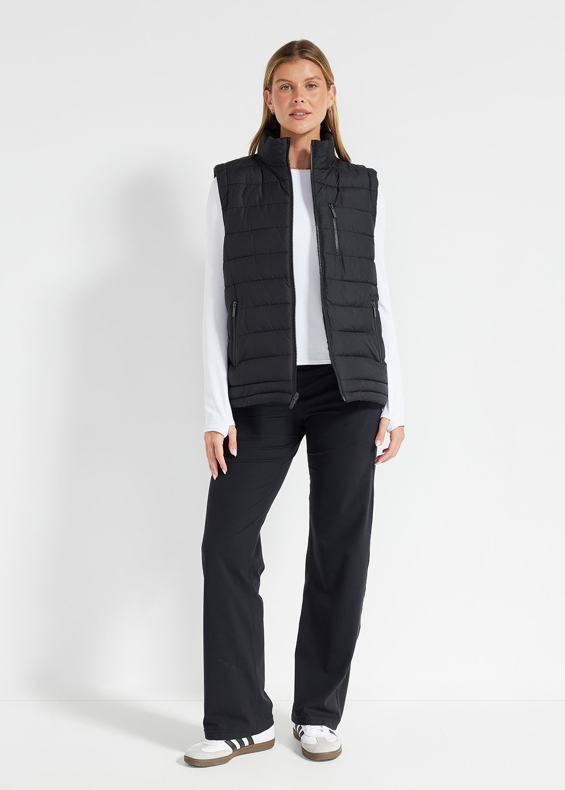 Reversible Half Time Vest in Black | Jackets
