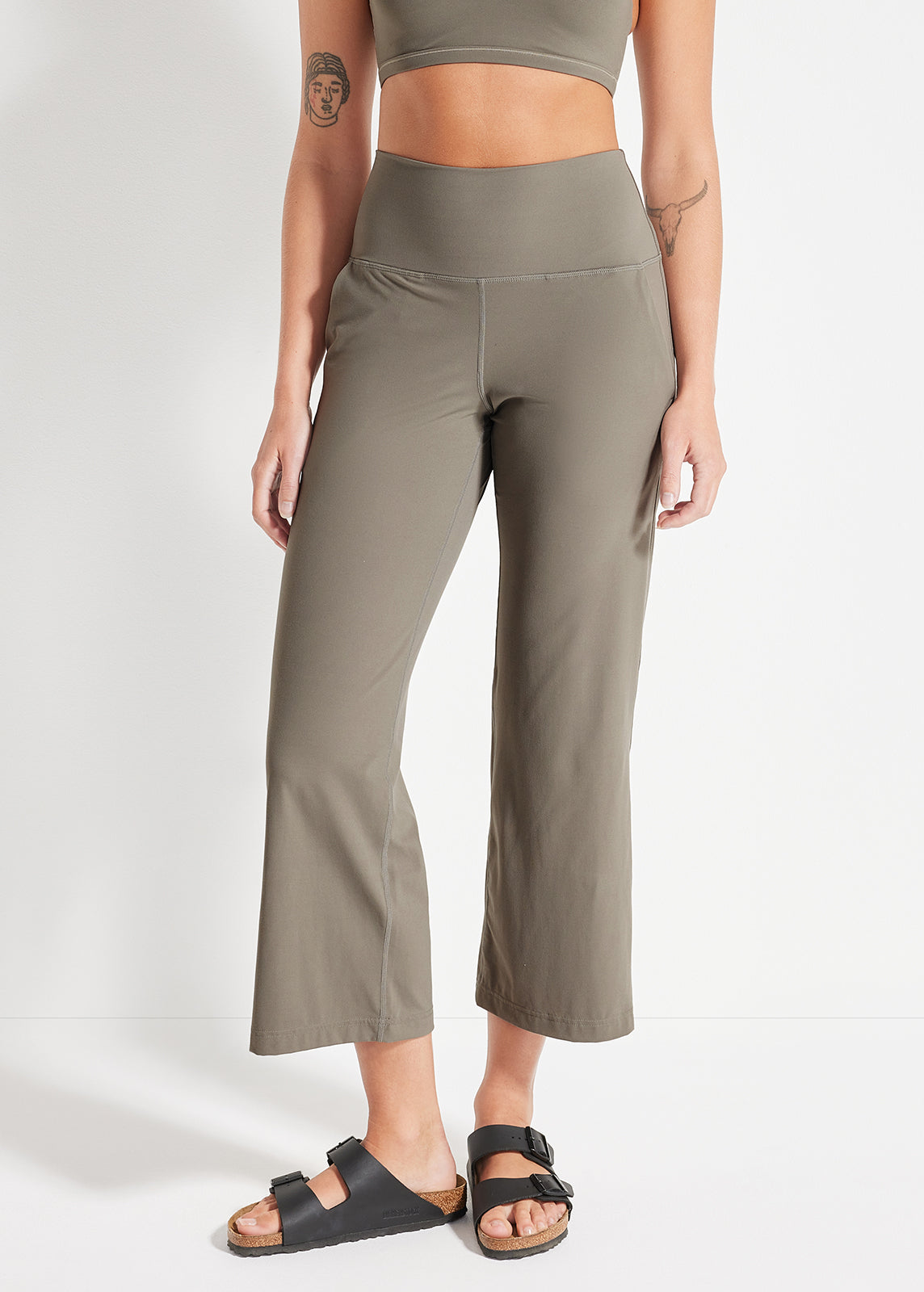 In Motion Cropped Wide Leg Pant