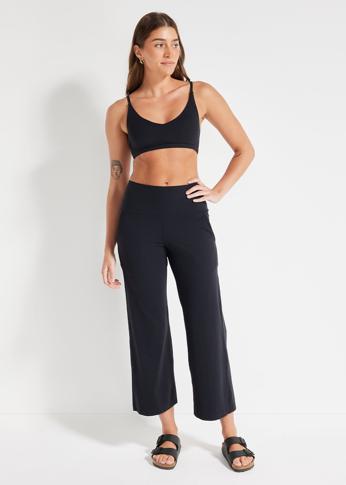 In Motion Cropped Wide Leg Pant