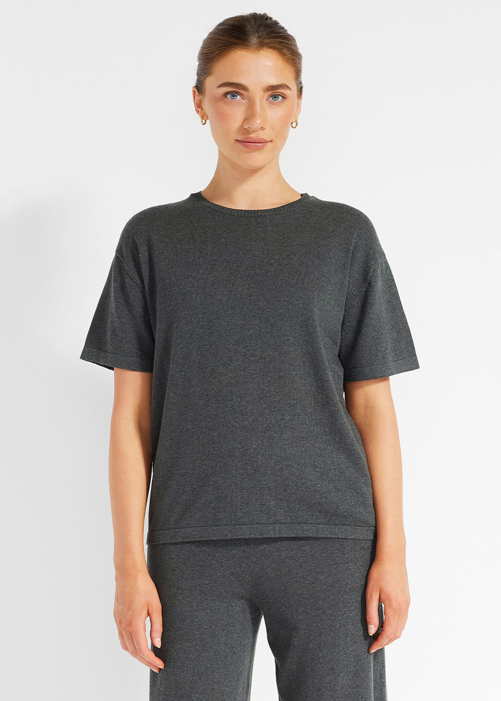 Me Time Tee in Graphite | Women's Tee's & Shirts