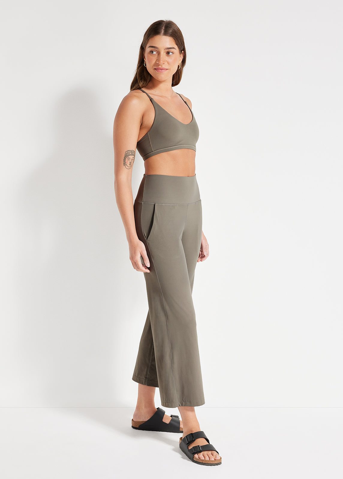 In Motion Cropped Wide Leg Pant