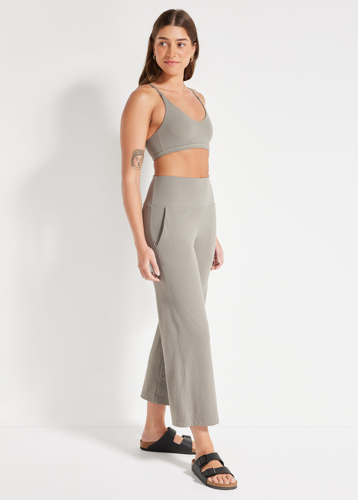 In Motion Cropped Wide Leg Pant