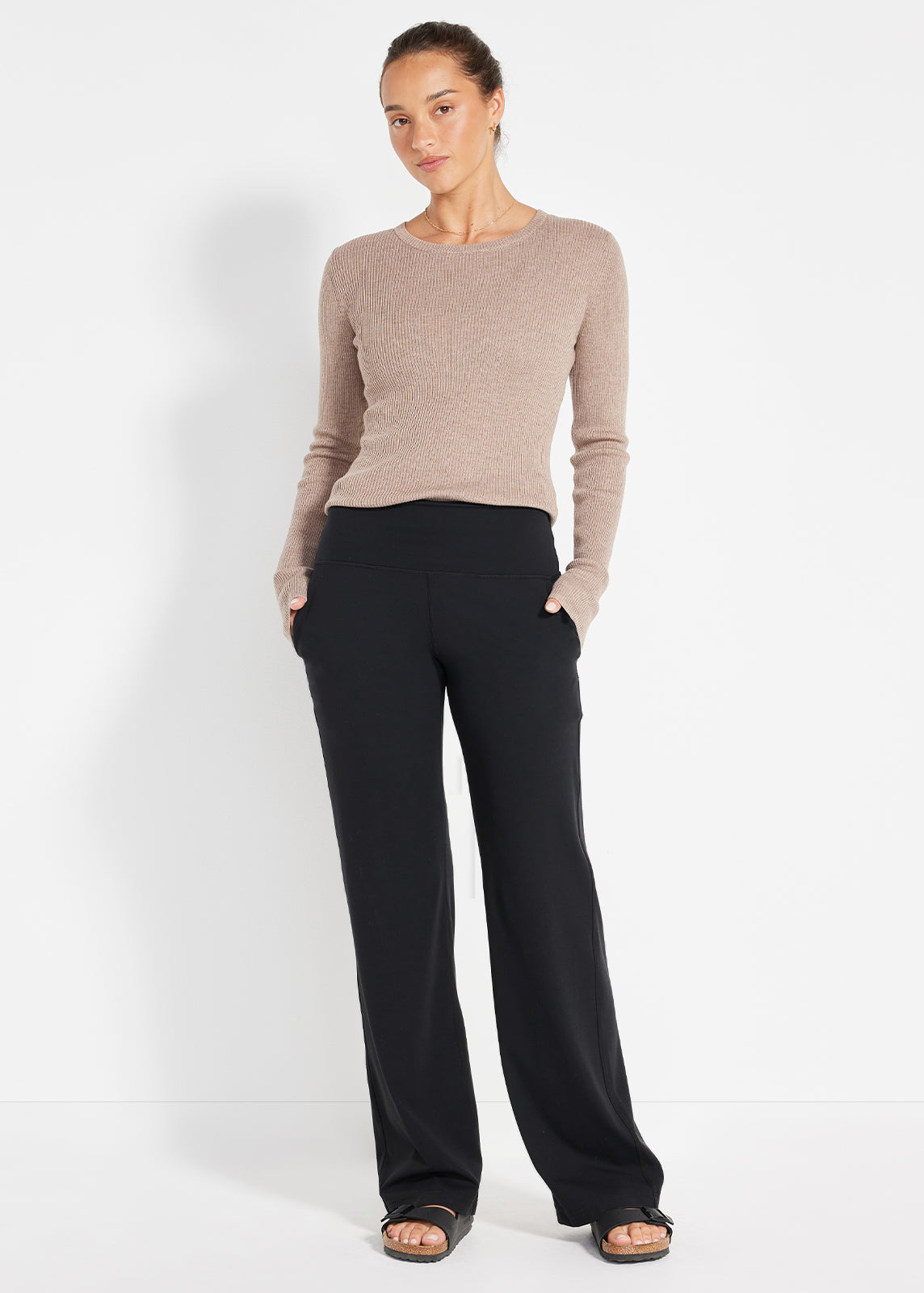 Snug Knit Ribbed LS