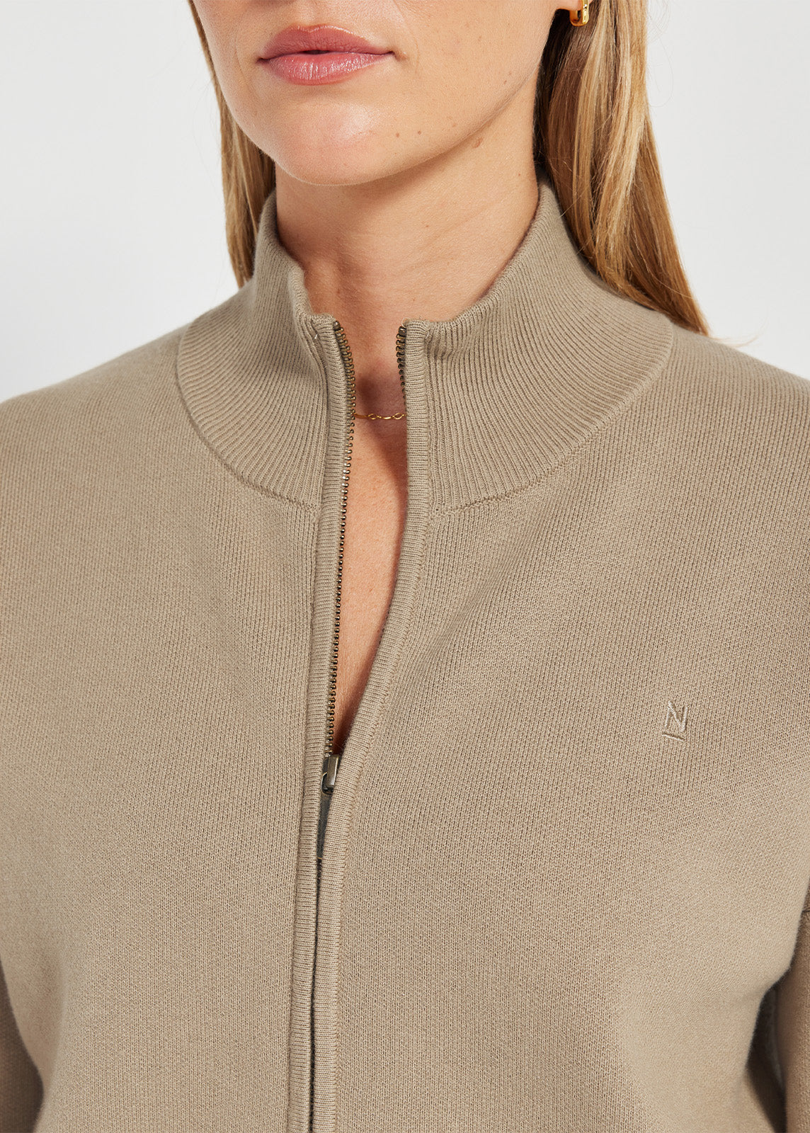 Everyday Short Cardigan in Latte | Knitwear