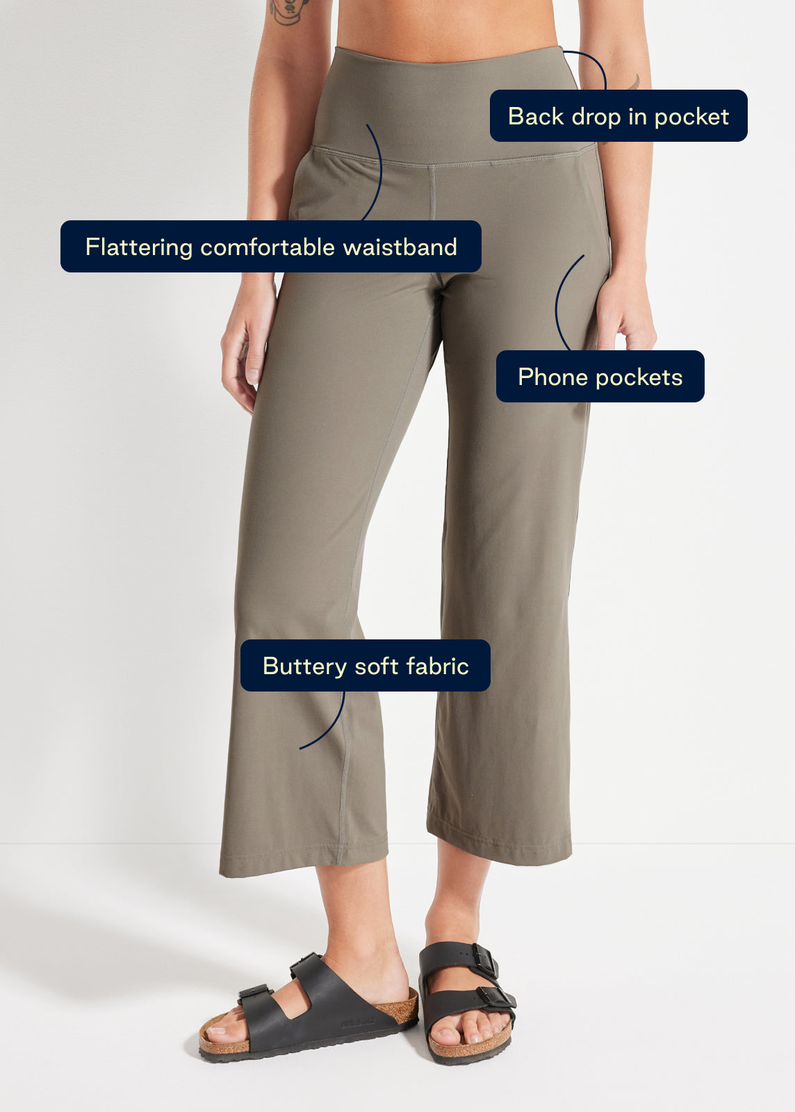 In Motion Cropped Wide Leg Pant