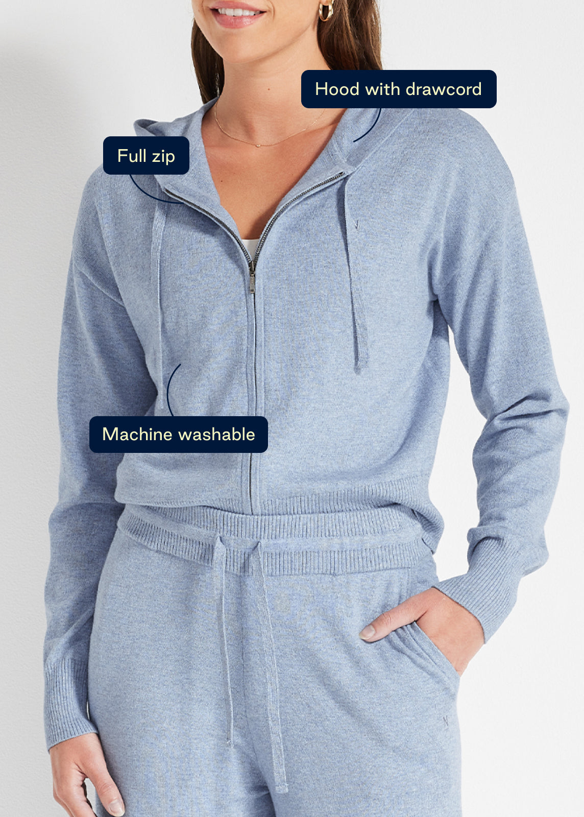 Me Time Hooded Zip Through