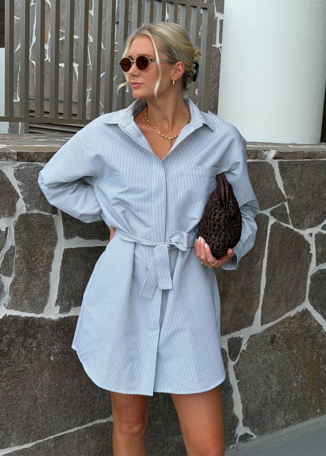 On The Move Shirt Dress