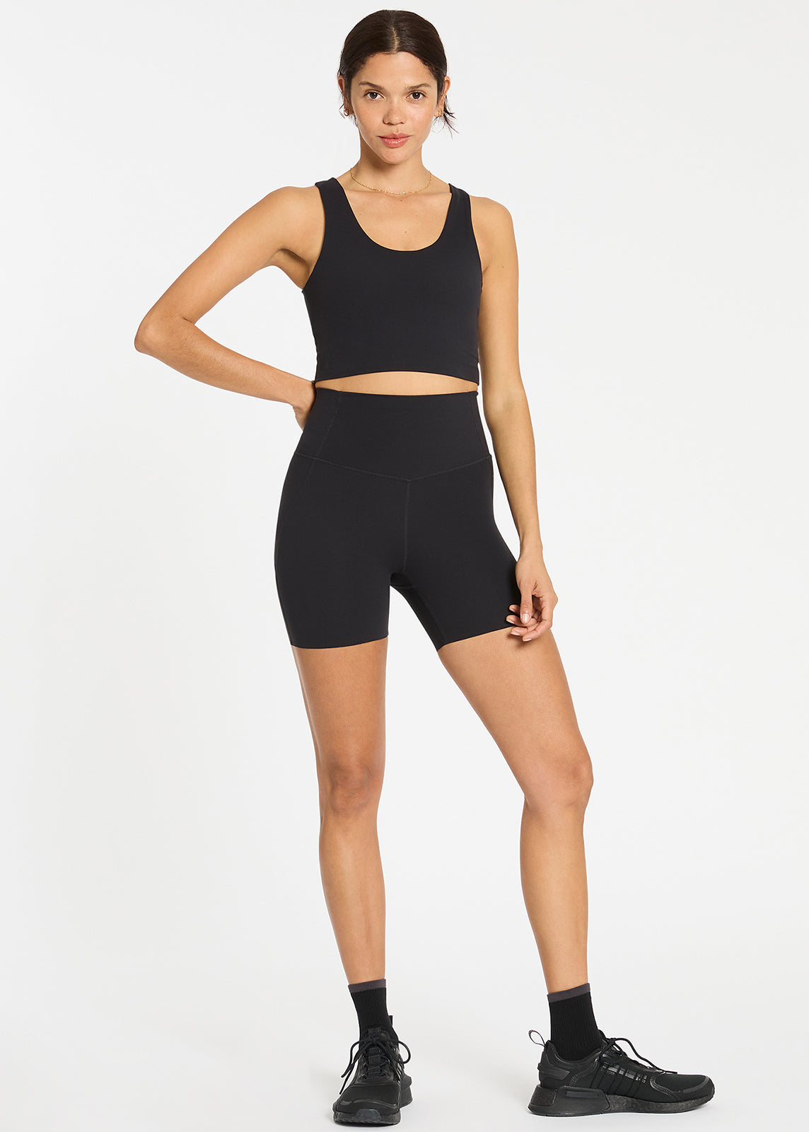 Girls Bike Shorts & Running Shorts - Black - Impi Sportswear