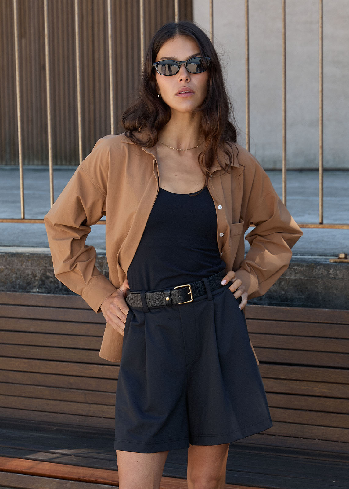 Pleated Tailored Short