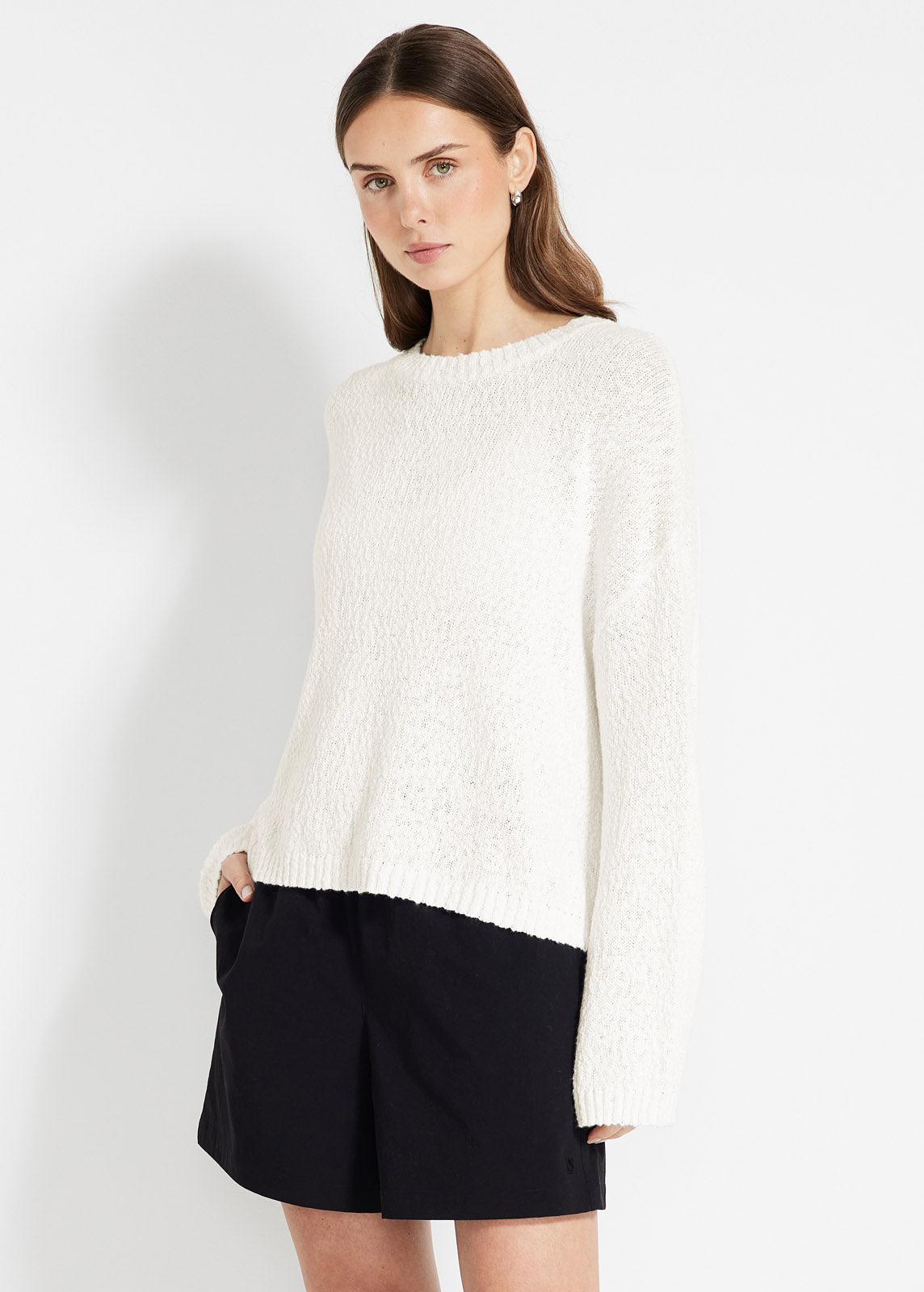 Boucle Knit Crew