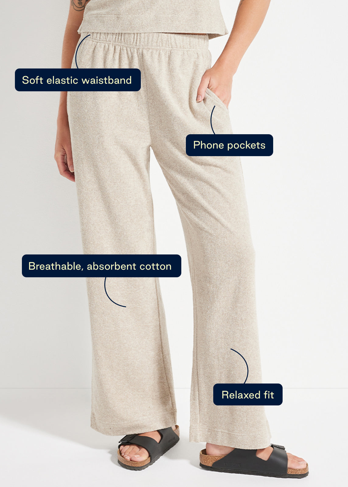 Coastal Terry Pant