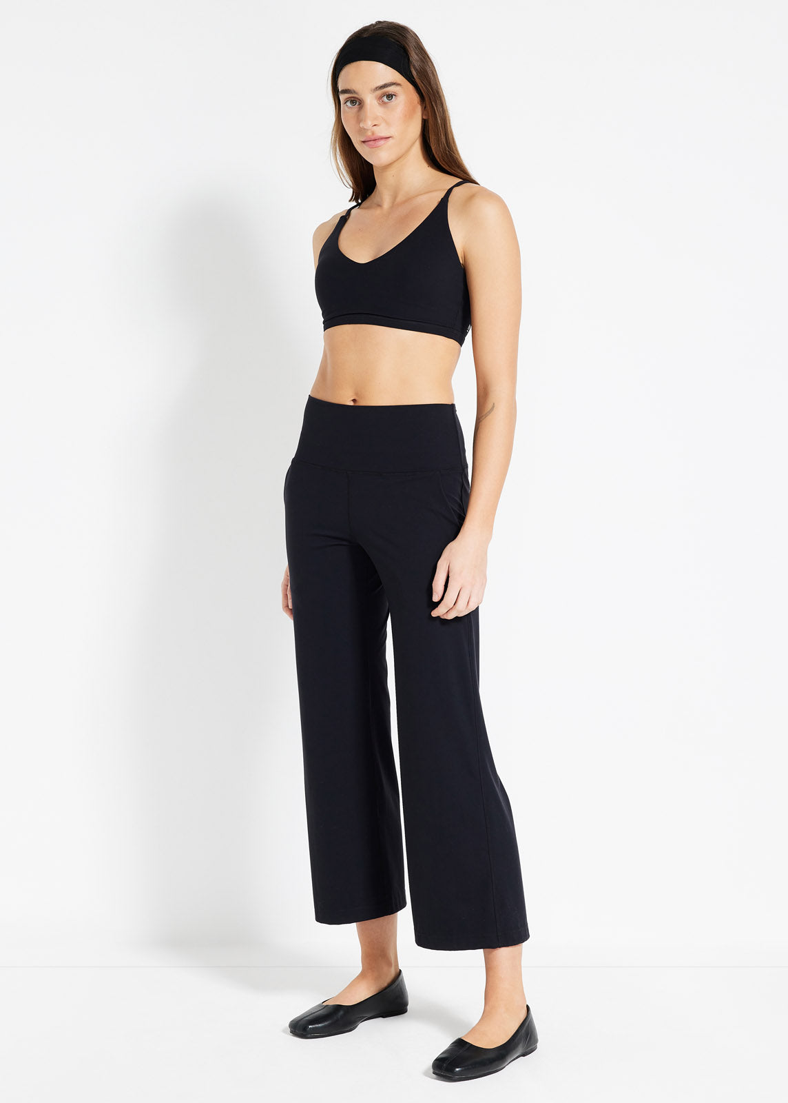 In Motion Cropped Wide Leg Pant