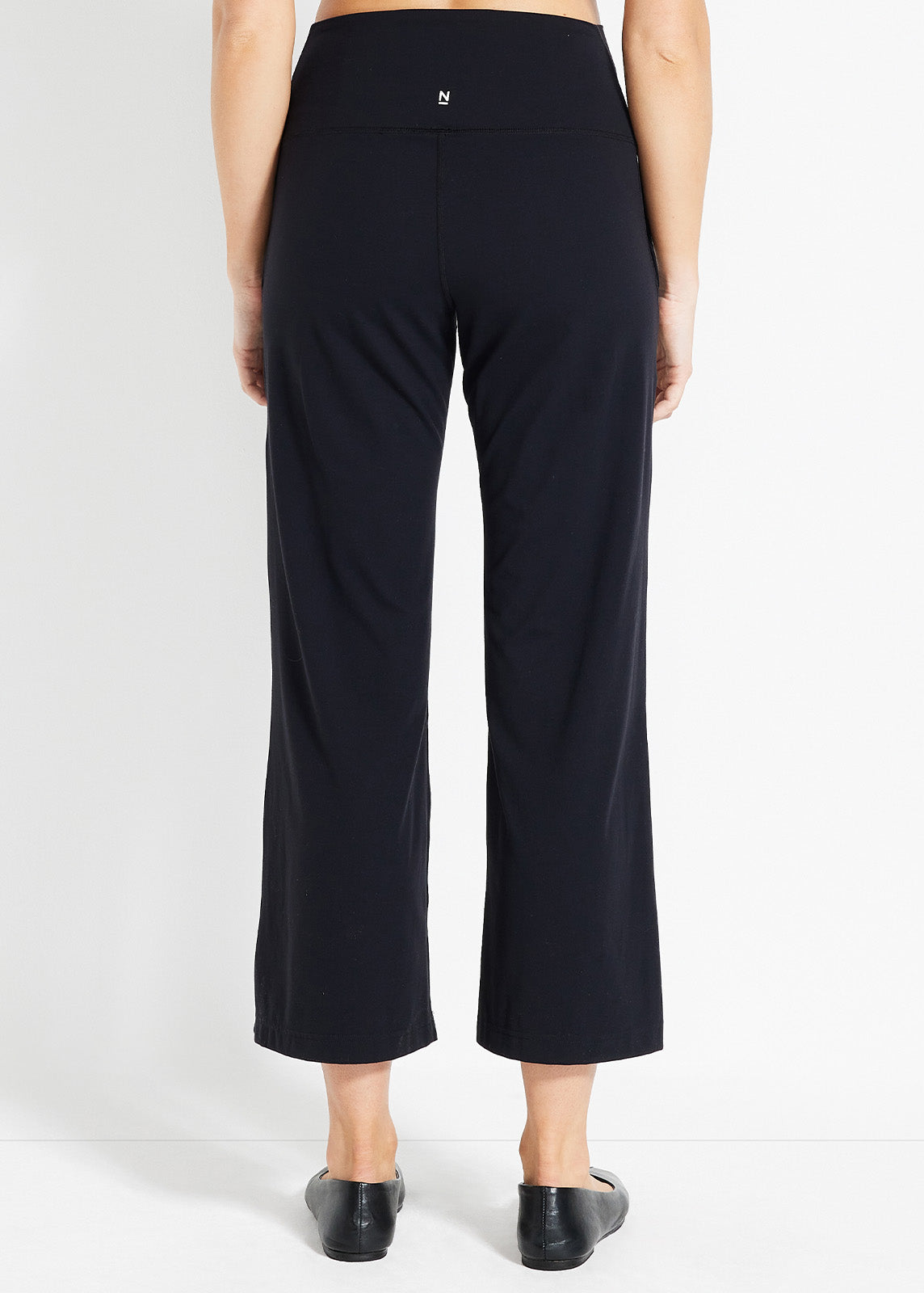 In Motion Cropped Wide Leg Pant in Black | Women's Pants