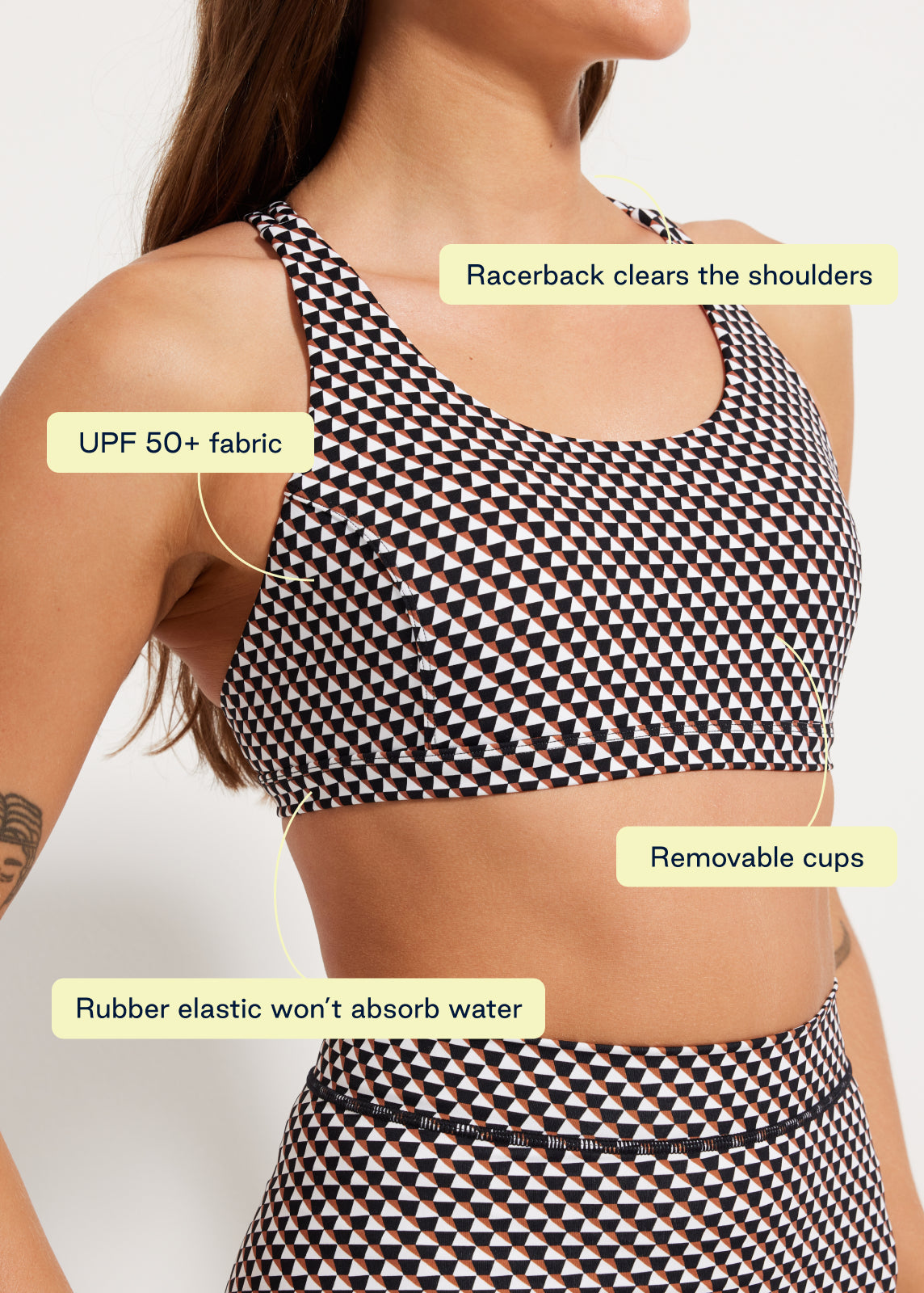 Sweat To Splash™ Strappy Bra