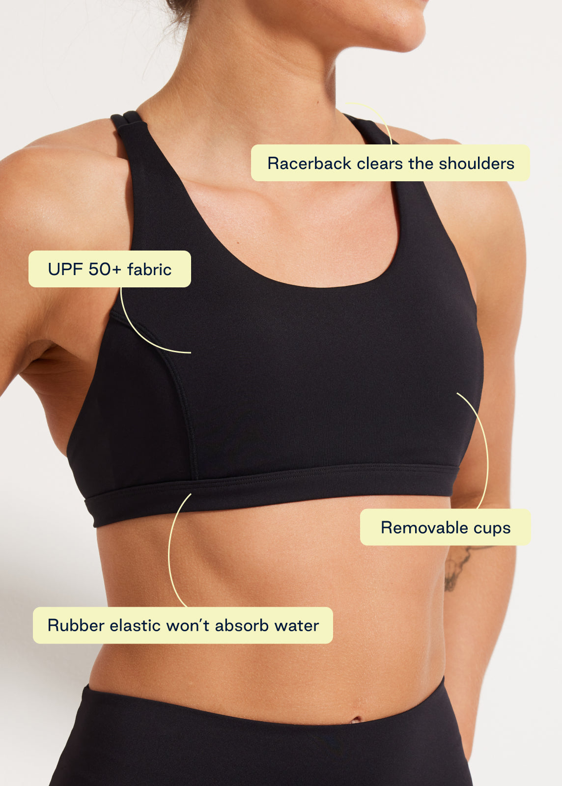 Sweat To Splash™ Strappy Bra