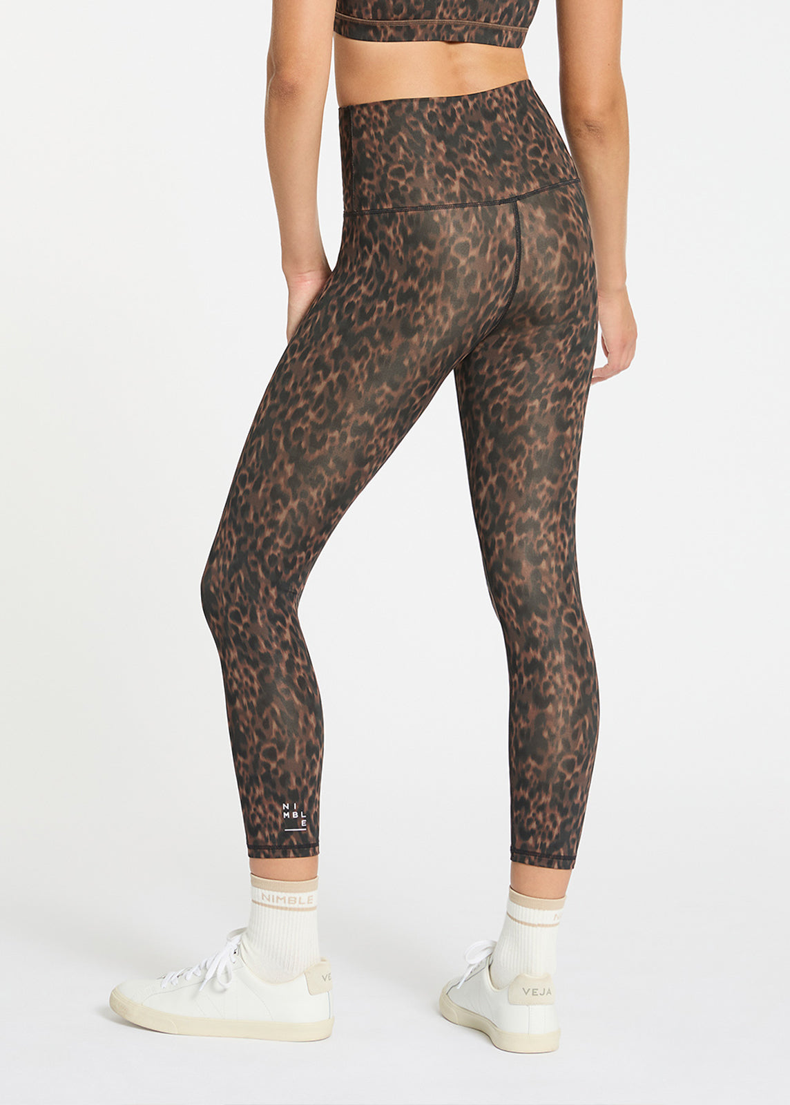 Sheba leopard-print high-rise leggings in multicoloured - The Upside
