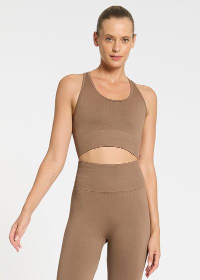 Ribbed Seamless Bra